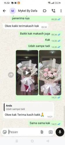 Testimonial Buket Bunga tikala