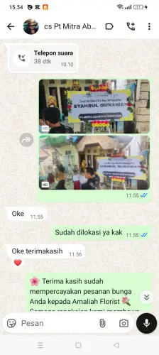 Testimonial Papan Bunga tikala