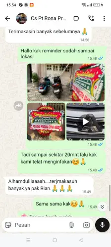 Testimonial Papan Bunga tikala
