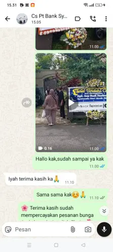 Testimonial Papan Bunga tikala